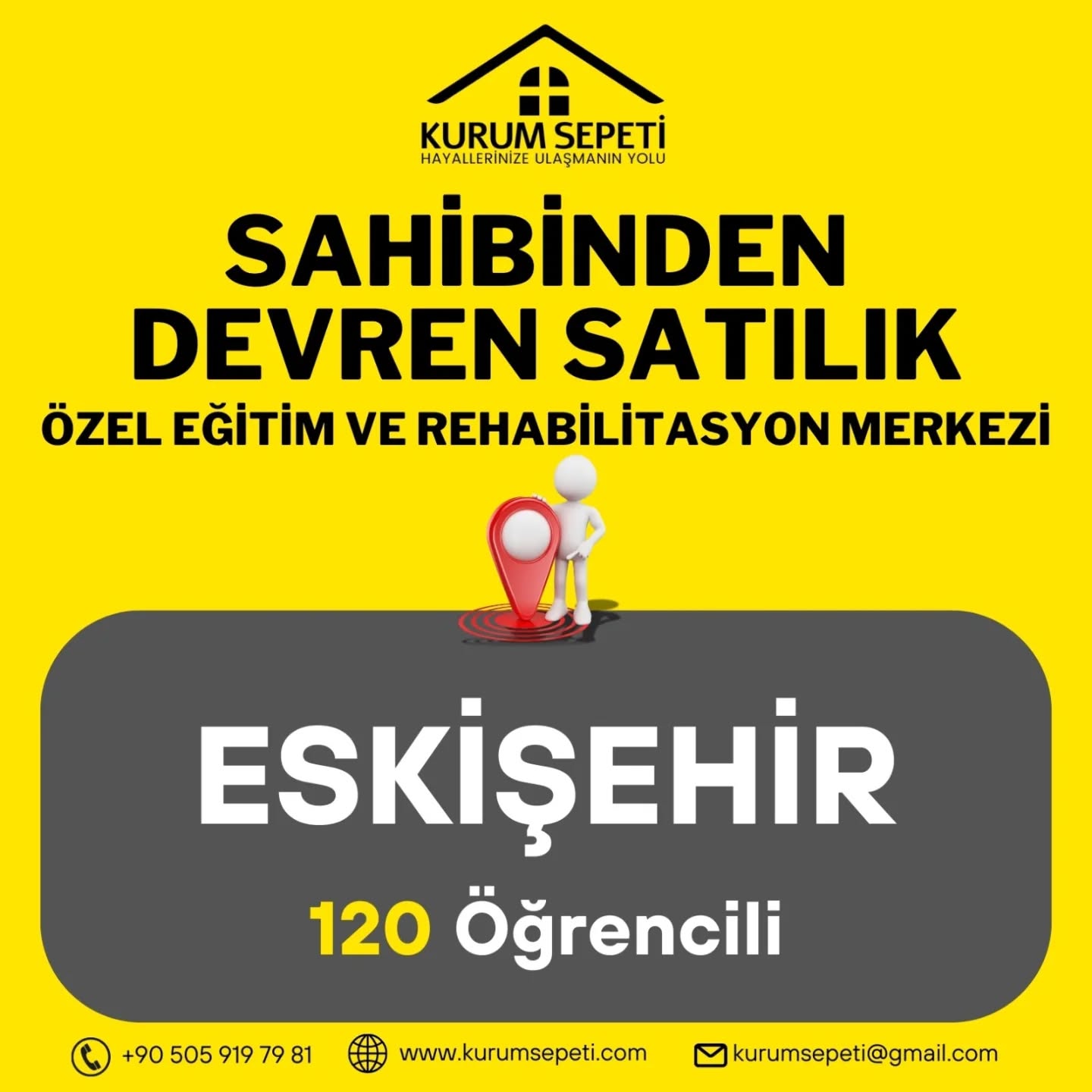Eskişehir Devren Satılık Özel Eğitim ve Rehabilitasyon Merkezi