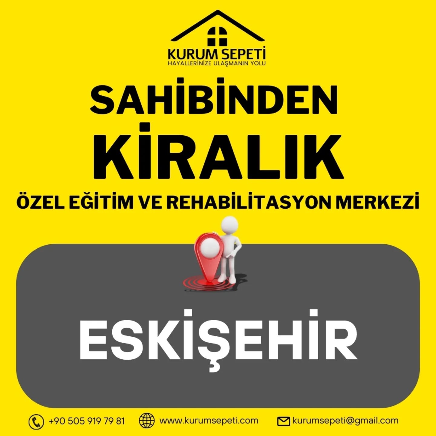 Eskişehir'de Kiralık Özel Eğitim ve Rehabilitasyon Merkezi