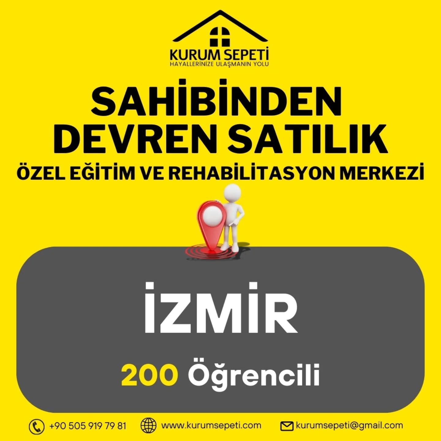 İzmir Devren Satılık Özel Eğitim ve Rehabilitasyon Merkezi