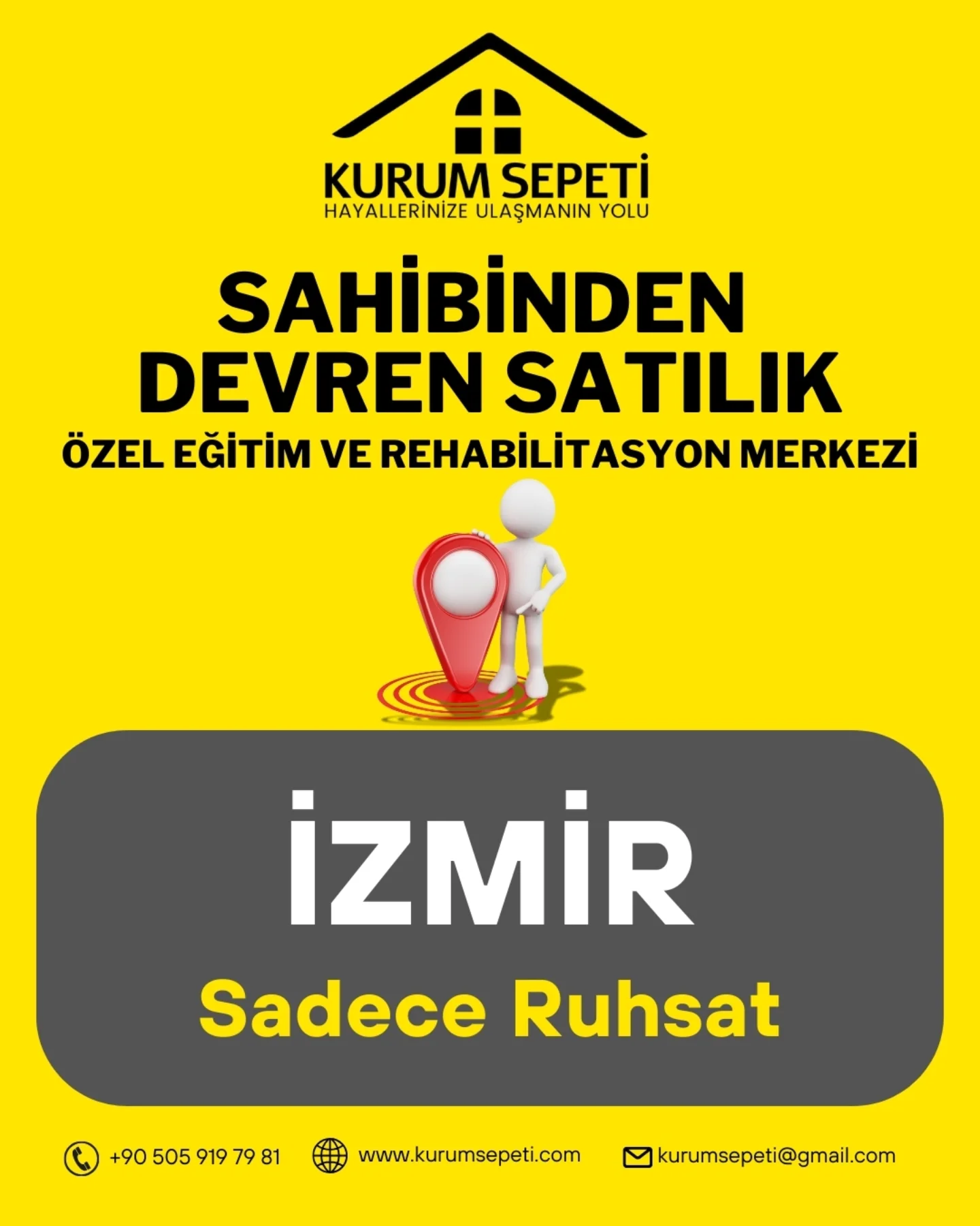 İzmir Sadece Ruhsat Özel Eğitim ve Rehabilitasyon Merkezi