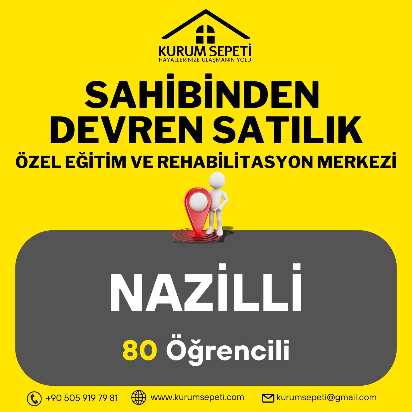 Nazilli Devren Satılık Özel Eğitim ve Rehabilitasyon Merkezi
