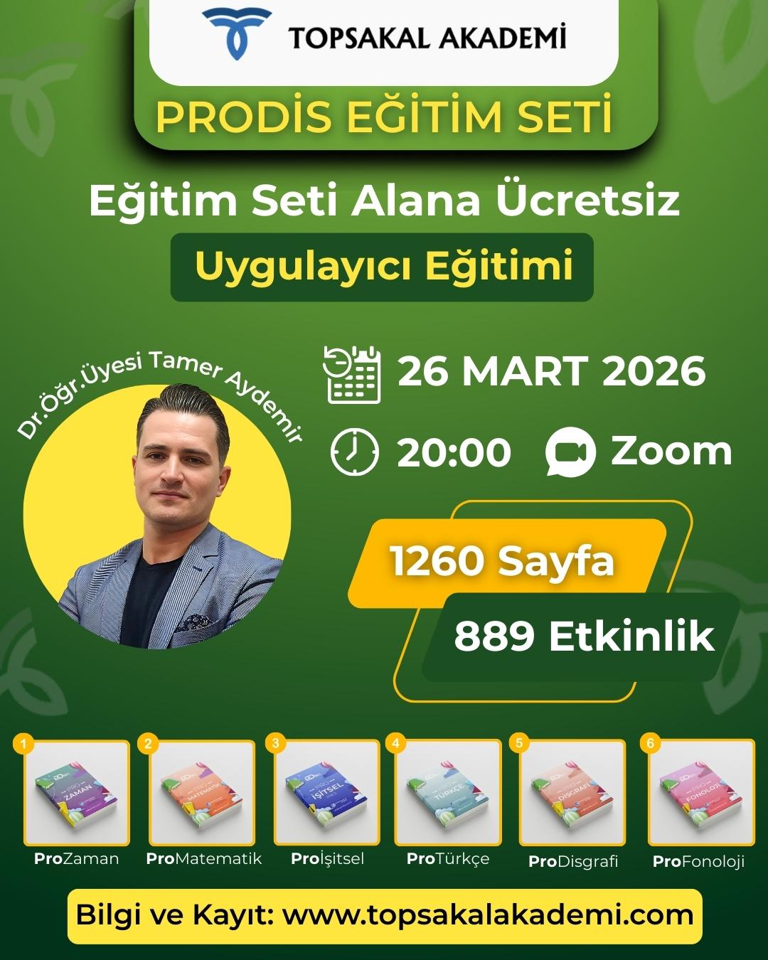 PRODİS Eğitim Seti + Uygulayıcı Eğitimi 26 Mart 2026