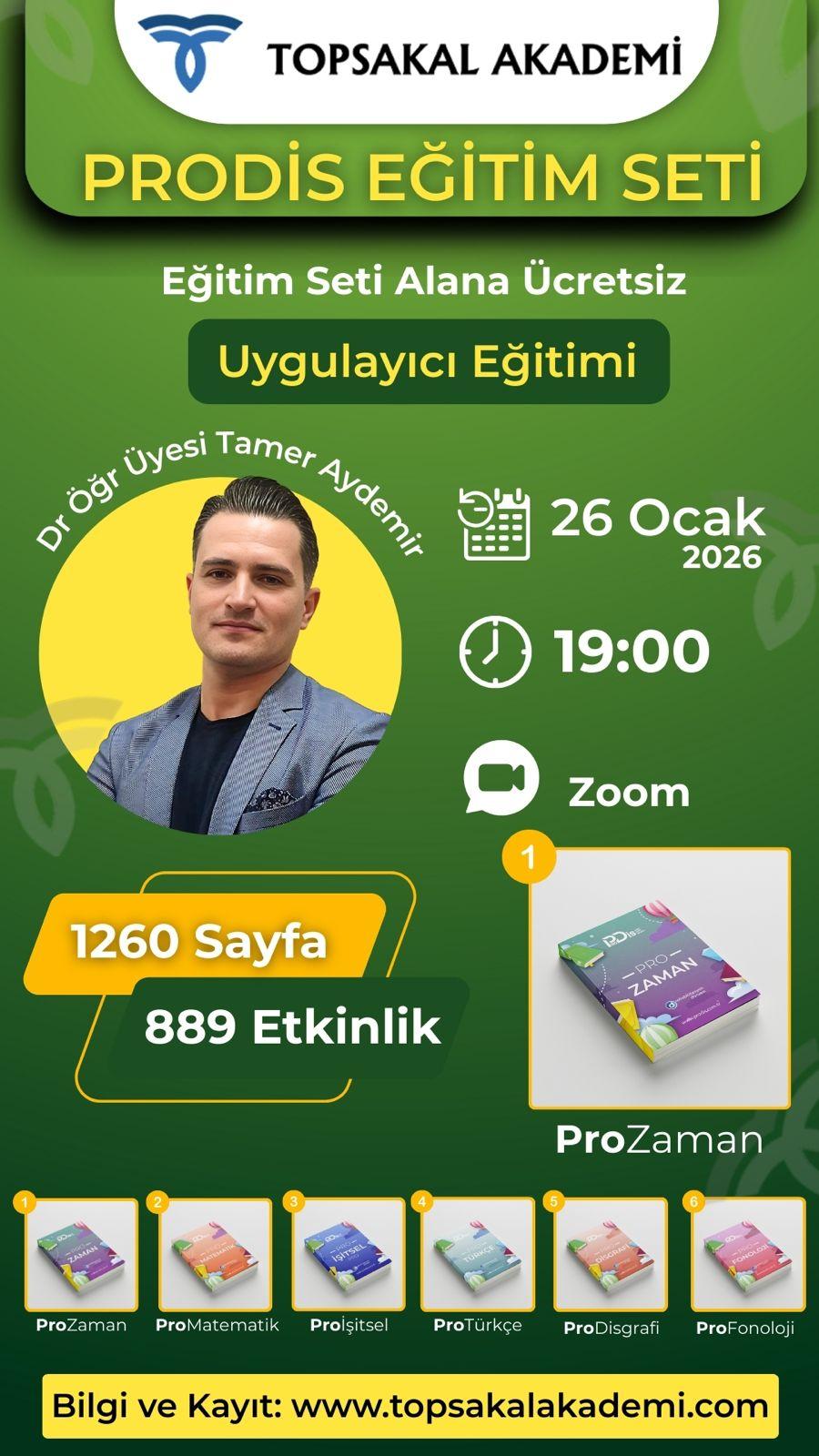 PRODİS Eğitim Seti ve Uygulayıcı Eğitimi
