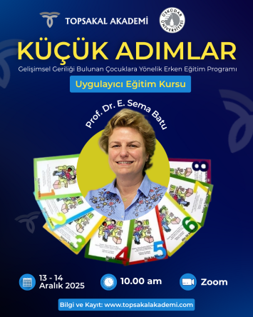 KÜÇÜK ADIMLAR ERKEN EĞİTİM PROGRAMI KURSU - KİTAPLAR DAHİL